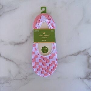 KATE SPADE New York 3 Pair Pack Soft Black & White & Pink No Show Socks